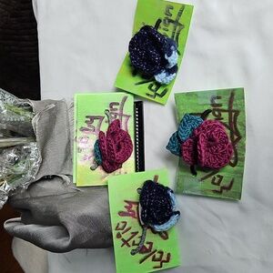 Handmade Crochet Flower Hair Tie